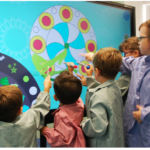 children using Interactive Panel